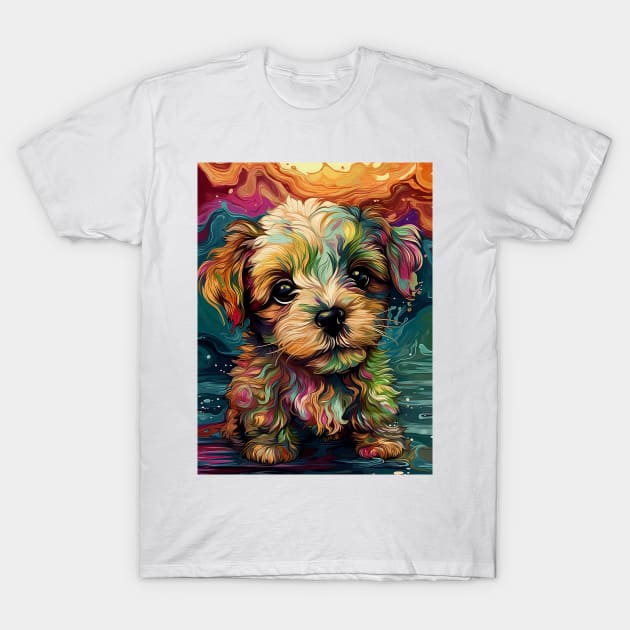 Cute little beautiful puppy. T-Shirt by osadchyii